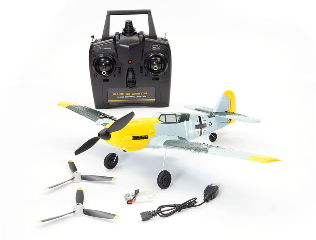 Volantex Messerschmitt Bf109 400Mm Brushed W/Gyro Epp Rtf V761-11