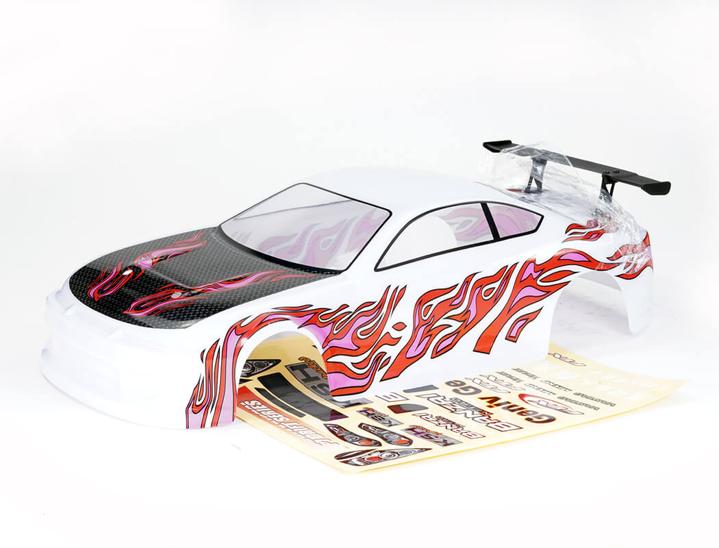 FTX Banzai Pre-Painted Body Shell W/Decals & Wing - White FTX6596W