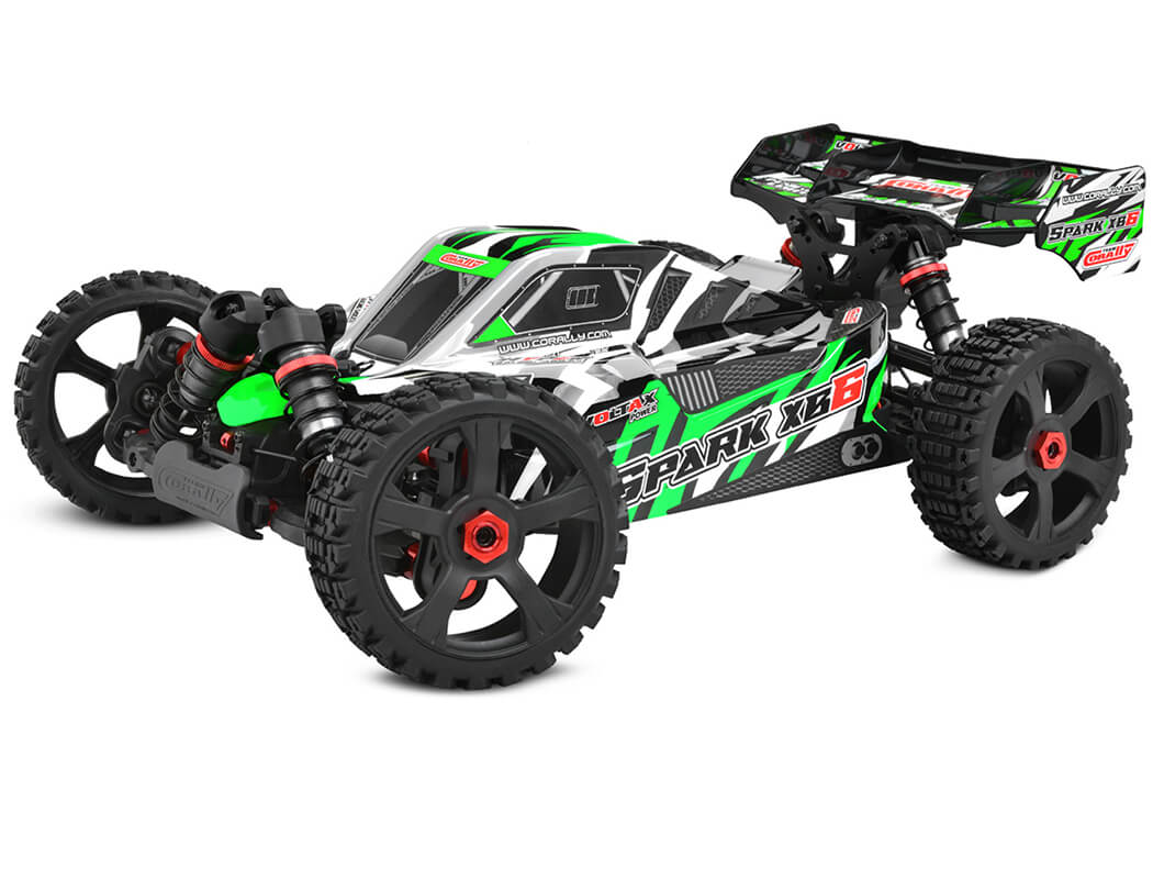 Corally Spark Xb6 6S Brushless Basher Buggy RTR - Green C-00285-G