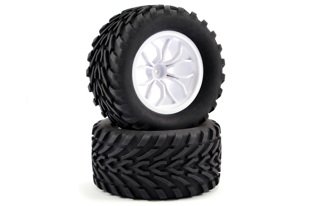 Fastrax 1/10 Mega-V Truck Tyre Mounted On 12-Spoke (12Mm Hex)