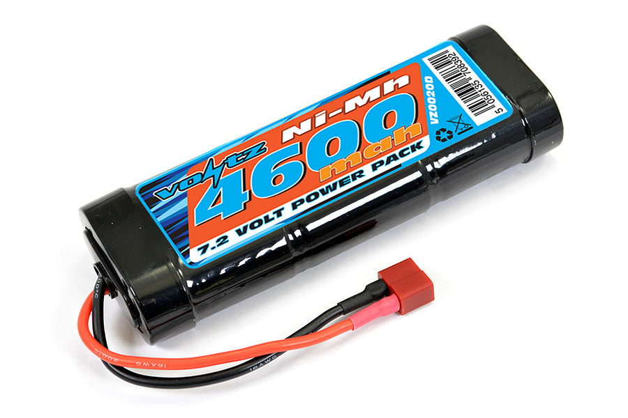 Voltz 4600Mah 7.2V Nimh Stick Pack W/Deans Connector VZ0020D