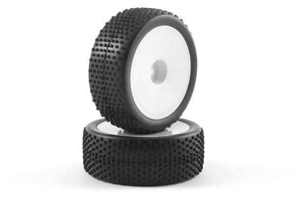 Fastrax 1/10Th Mounted Buggy Tyres Lp 'Block' Front FAST0040