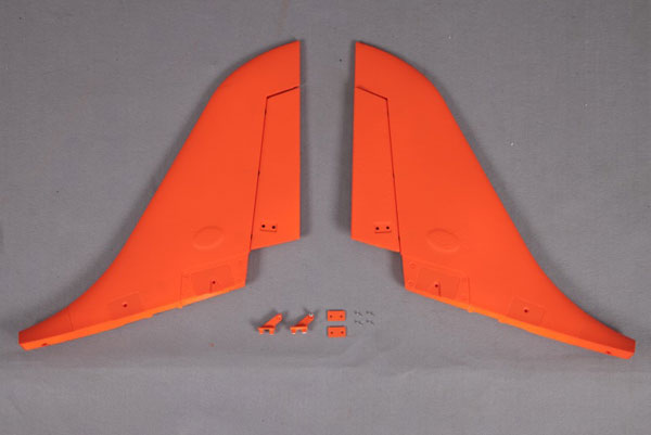 Fms 90Mm Super Scorpion Vertical Stabilizer Orange