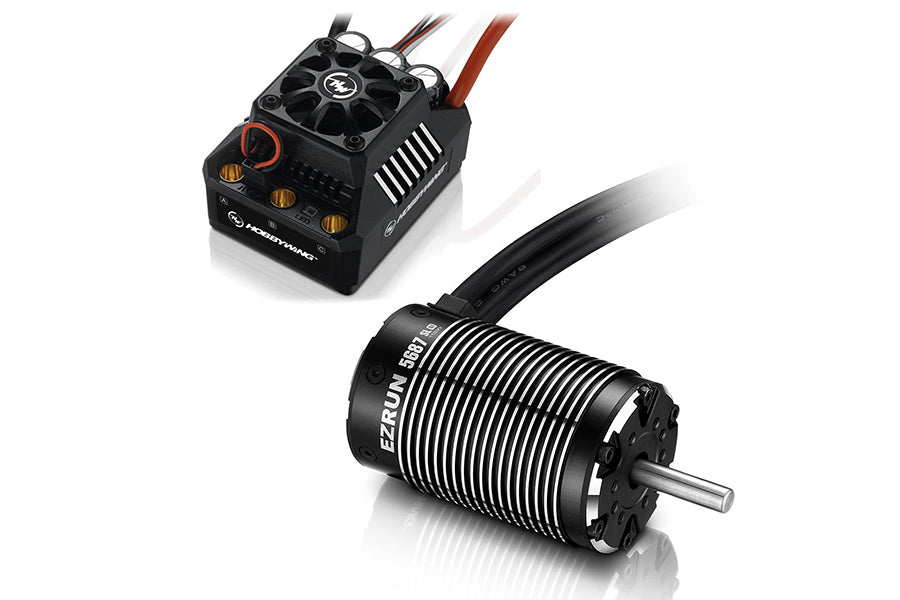 HOBBYWING COMBO EZRUN MAX6 ESC 5687-1100KV MOTOR (BLACK) 8MM