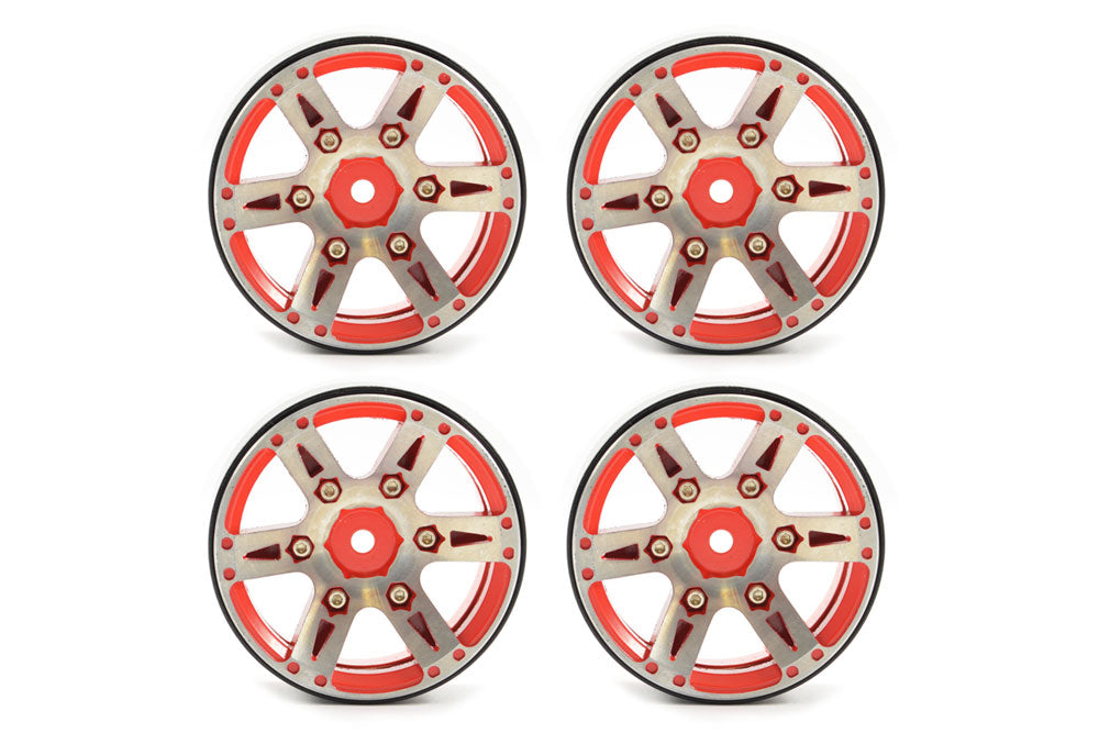 FASTRAX 1.9" HEAVYWEIGHT SPLIT 6-SPOKE ALLOY BEADLOCK WHEELS