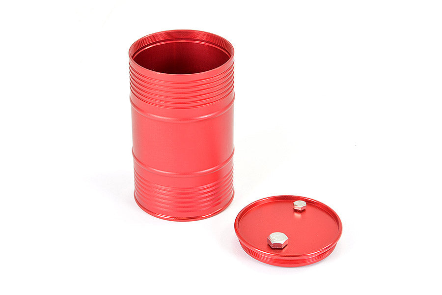 Fastrax Aluminium Anodised Oil Drum W/Removable Lid - Red FAST2327AR