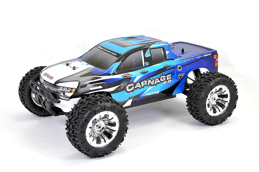 FTX Carnage 2.0 1/10 Brushed Truck 4Wd RTR - Blue FTX5537B