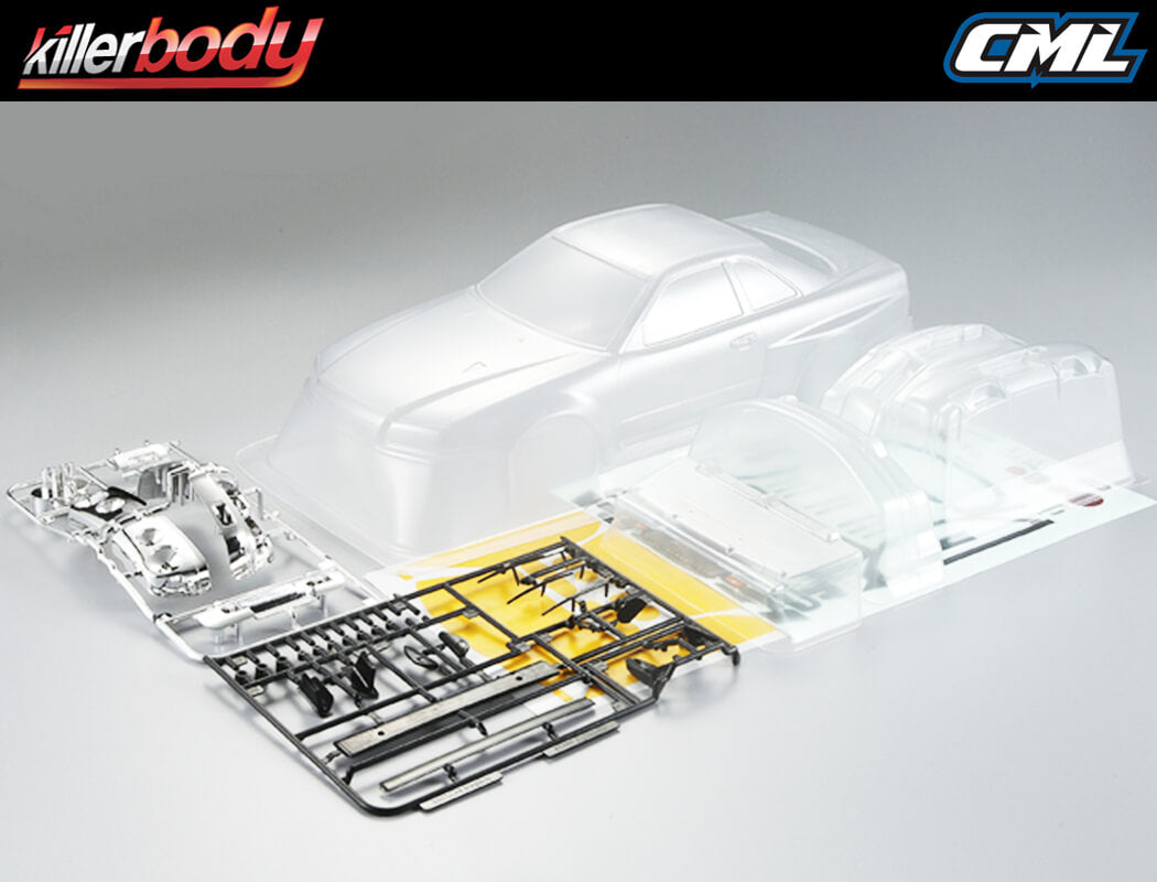 Killerbody Nissan Skyline R34 195Mm Clear Body KB48626