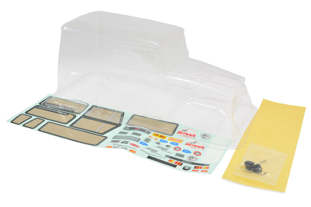 Ftx Outback Tundra Clear Lexan Bodyshell W/Mask & Decals
