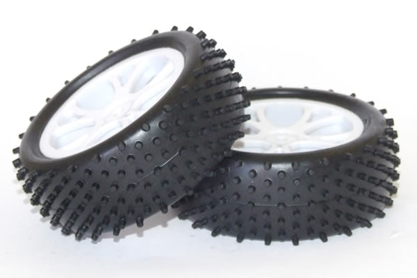 FTX Vantage Front Buggy Tyre Mounted On Wheels (Pr) - White FTX6300W