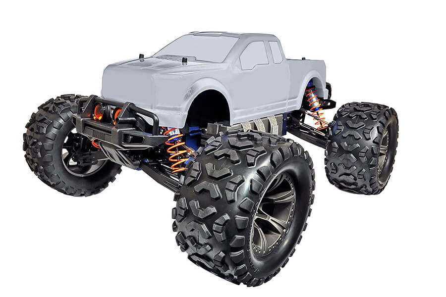 Hobao Hyper Monster Truck X Electric 80% Rolling Chassis HB-MTXE