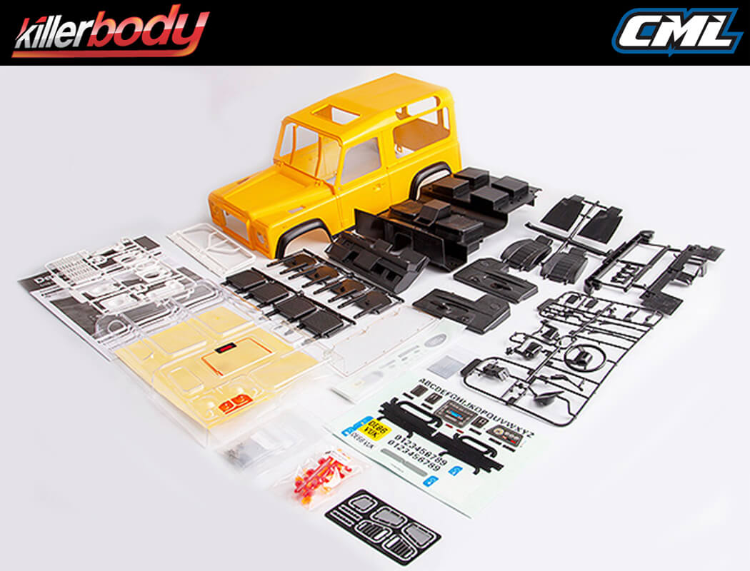 Killerbody Lr90 Hardbody Set Painted Yellow KBLR002