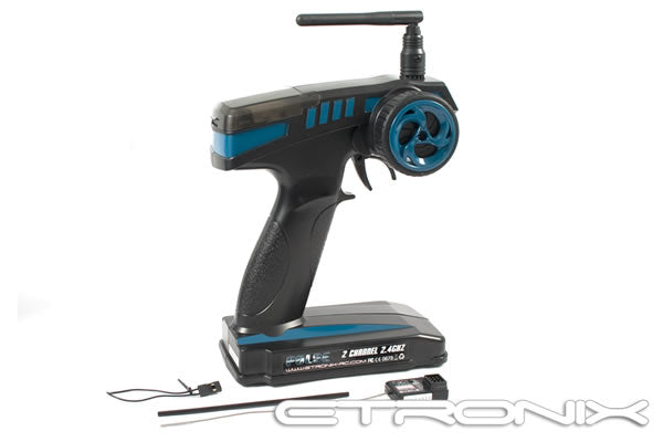 Etronix Pulse Gfsk Ex2 Sport 2.4Ghz Wheel 2Ch Radio System ET1060