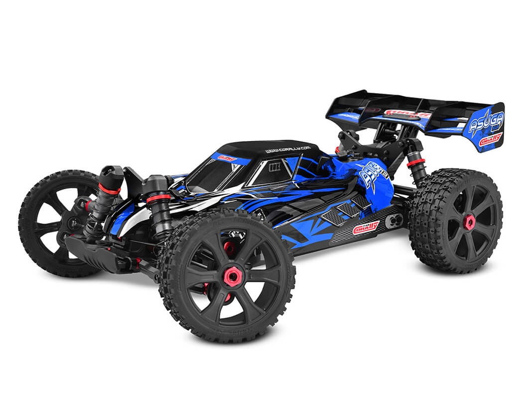 Corally Asuga Xlr 6S Roller Buggy Chassis - Blue C-00488-B