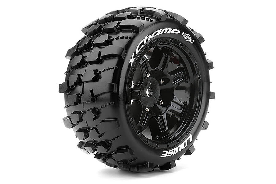 Louise RC X-Champ Black Xmaxx Mounted 24Mm Hex L-T3349B