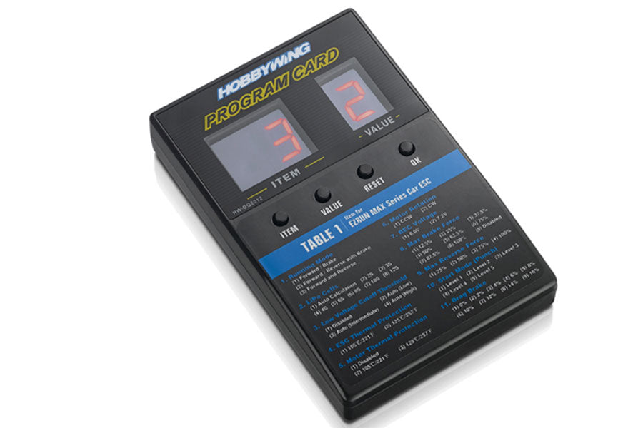 Hobbywing Led Program Card - General HW30501003