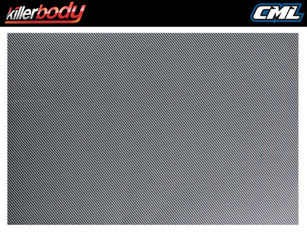 Killerbody Decal Sheet Carbon Fibre Type B KB48126
