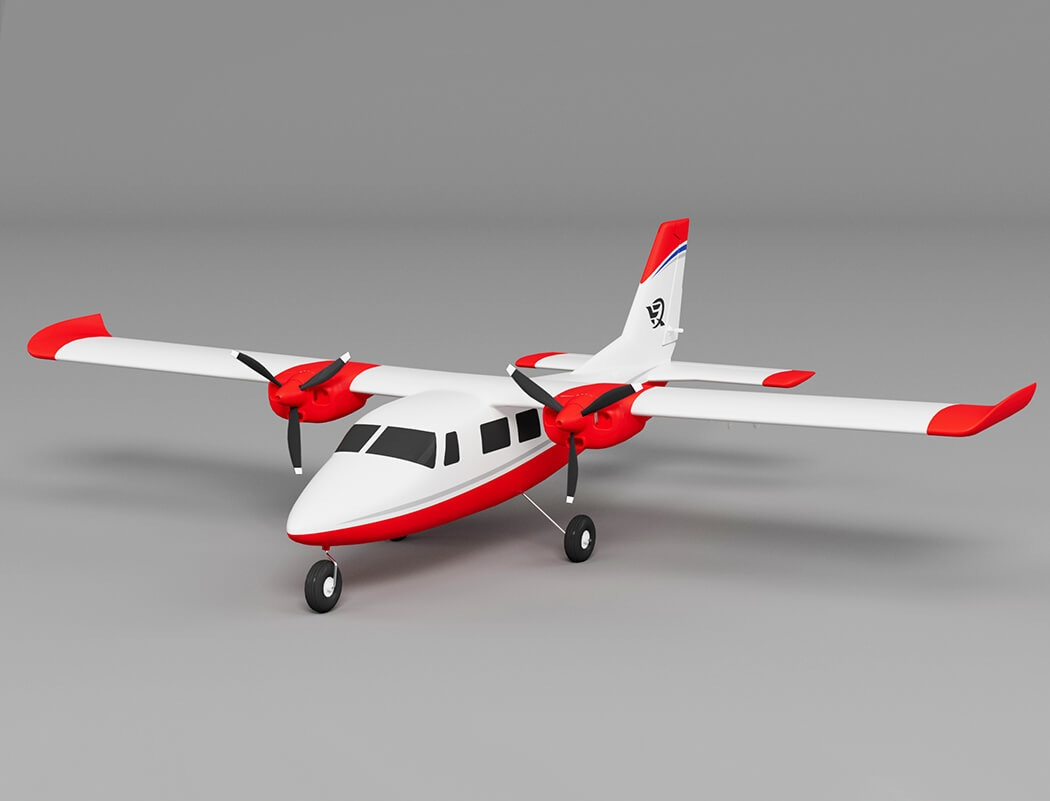 X-Fly Xfly P68 Twin 850Mm Wingspan Without Tx/Rx/Battery - Red XF114P-R