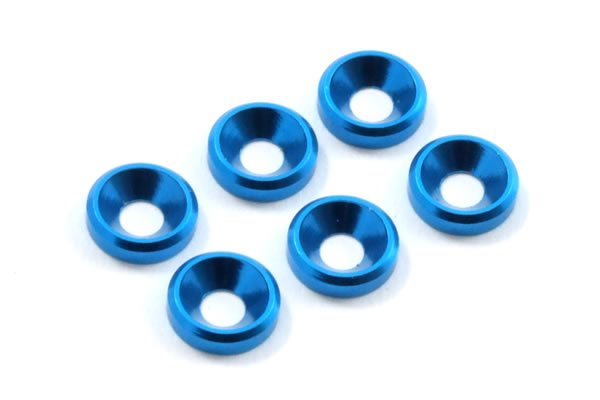 Fastrax M3 Csk Washer Blue (6) FAST140