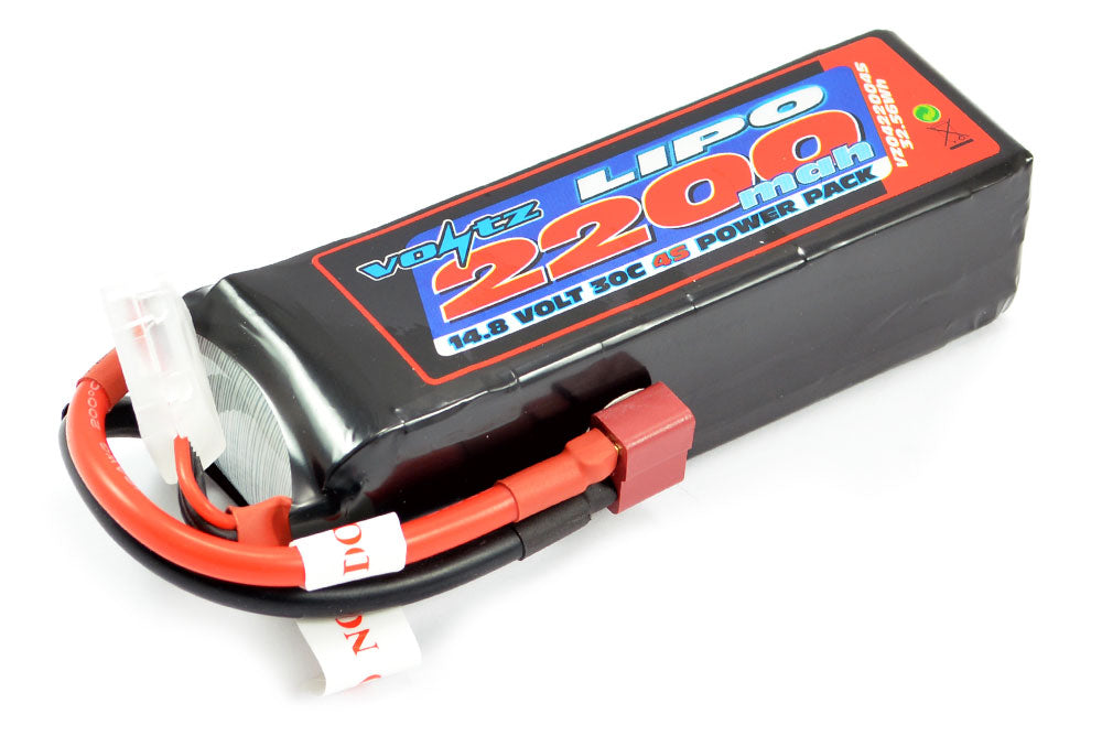 VOLTZ 2200mah 4S 14.8V 30C LIPO BATTERY