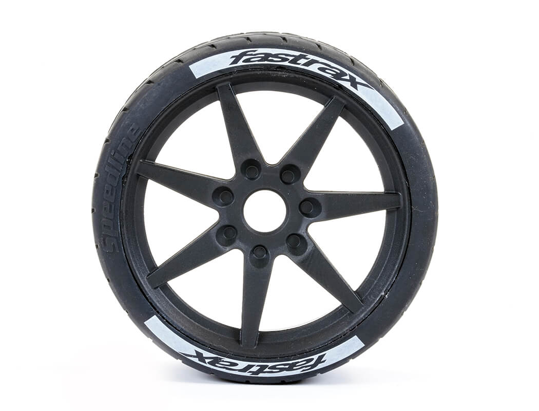 Fastrax Supaforza Front 45° Tyres/Black 17Mm Hex Wheels