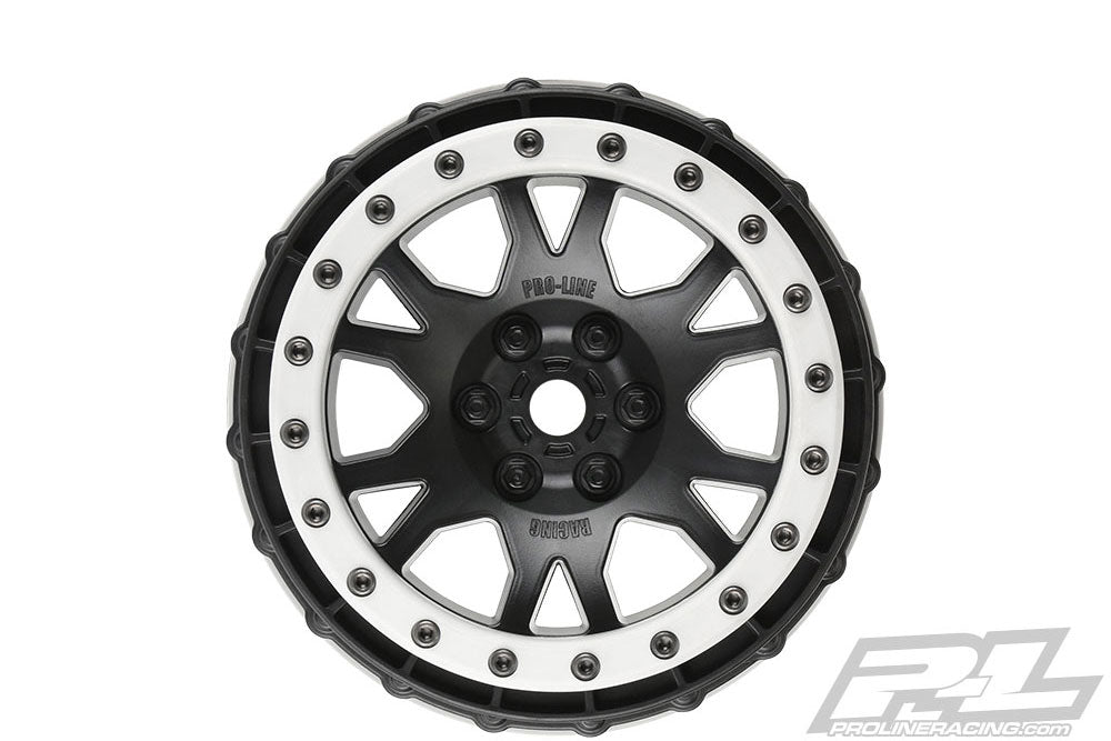 Pro-Line Proline Impulse Pro-Loc Black Wheels W/Grey Ring Xmaxx (F/R) PL2763-03