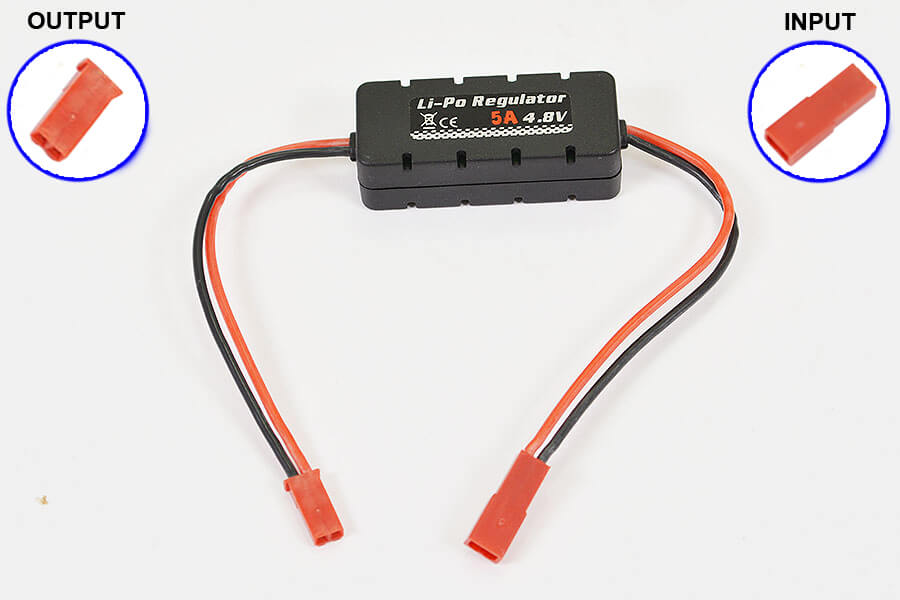 Etronix Li-Po Regulator 4.8V 5A W/Casing 20X14X49Mm ET0555