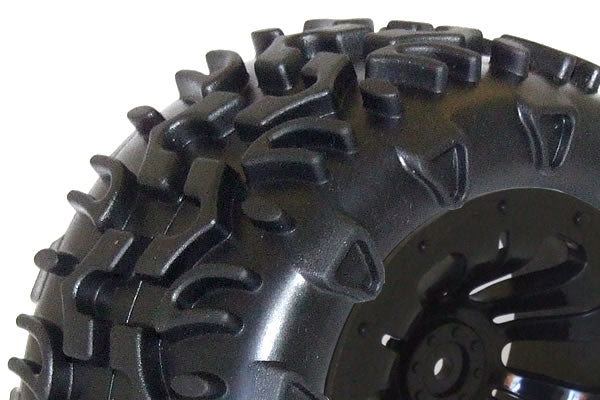 FTX Carnage Mounted Wheel/Tyre Complete Pair - Black FTX6310B