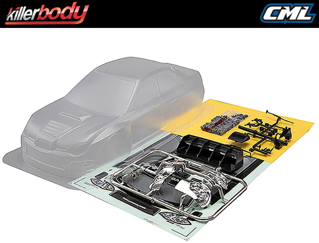 KILLERBODY SUBARU IMPREZA WRC 2007 CLEAR BODY KIT