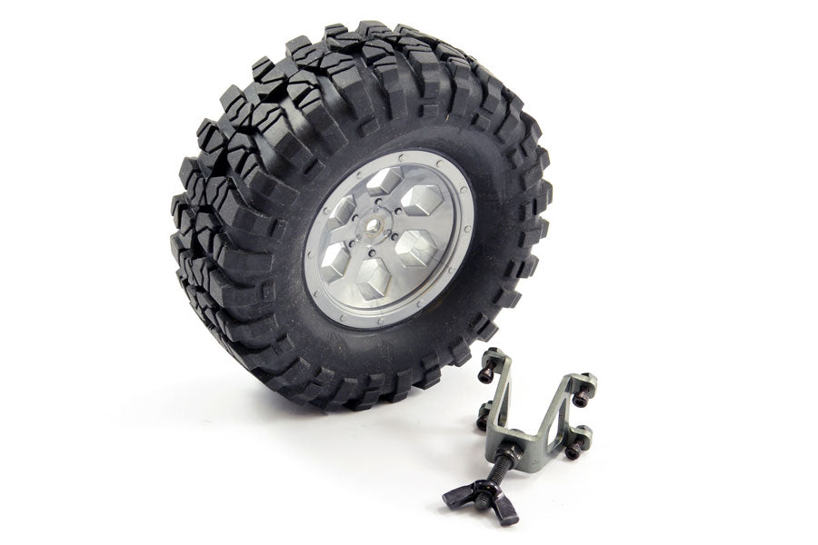 Ftx Outback Spare Tyre Mount & Tyre/Wheel (Grey)