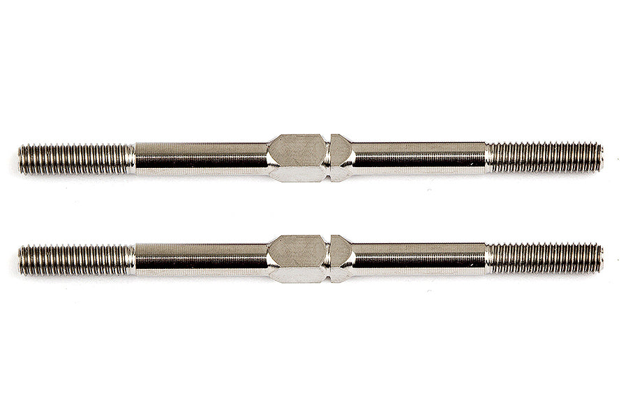 Team Associated FT Titanium Turnbuckles 3x51mm Silver (2)
