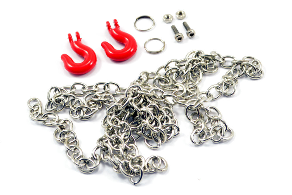 Fastrax Metal Hook & Steel Chain Set 800Mm FAST2321R