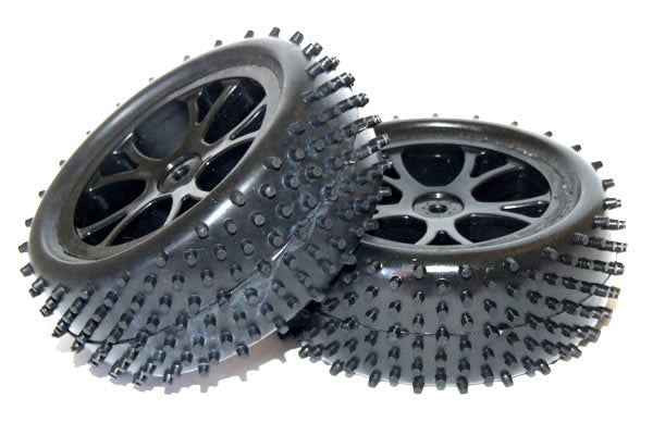 FTX Vantage Front Buggy Tyre Mounted On Wheels (Pr) - Black FTX6300B