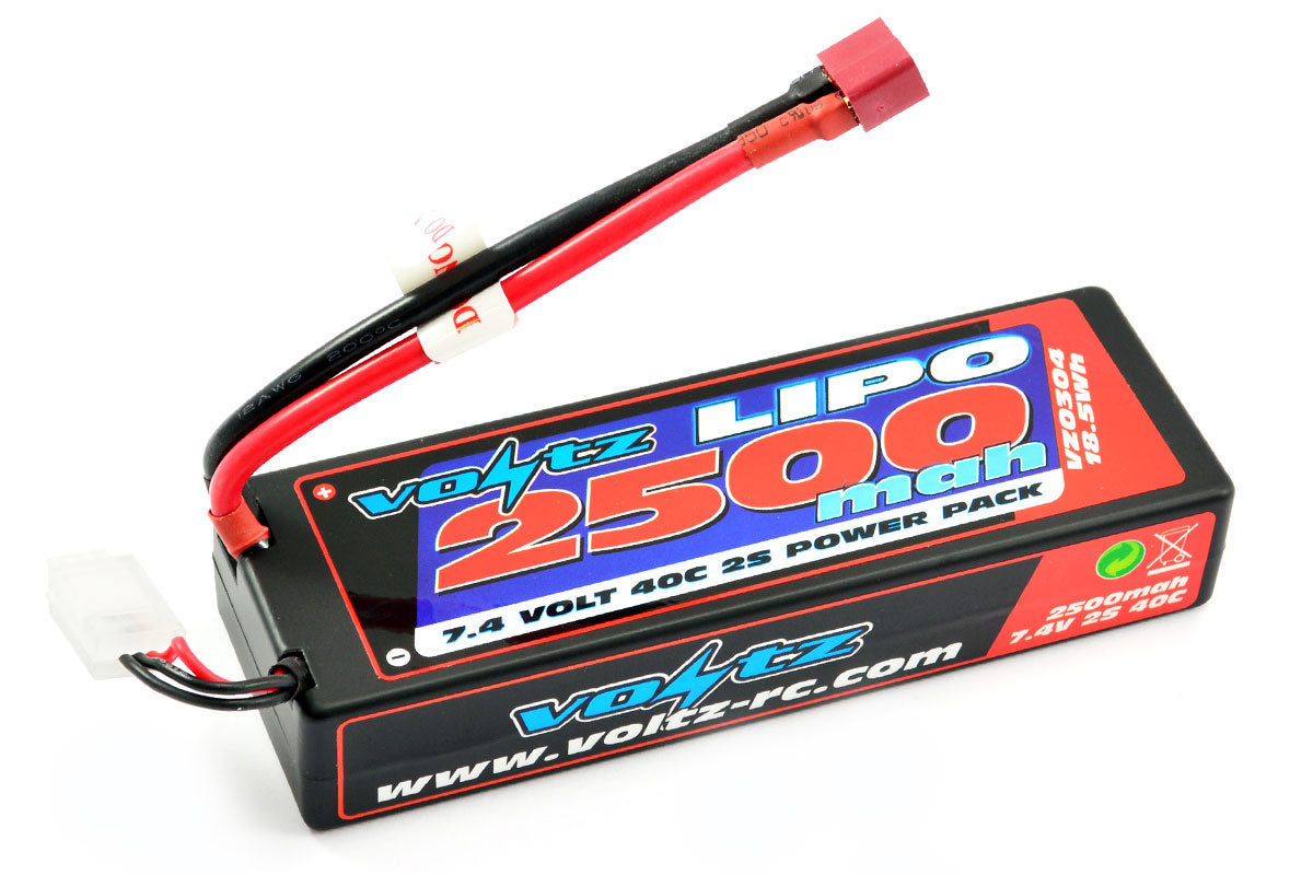 Voltz 2500Mah 2S 7.4V 40C Hardcase Lipo Battery Stick Pack VZ0304