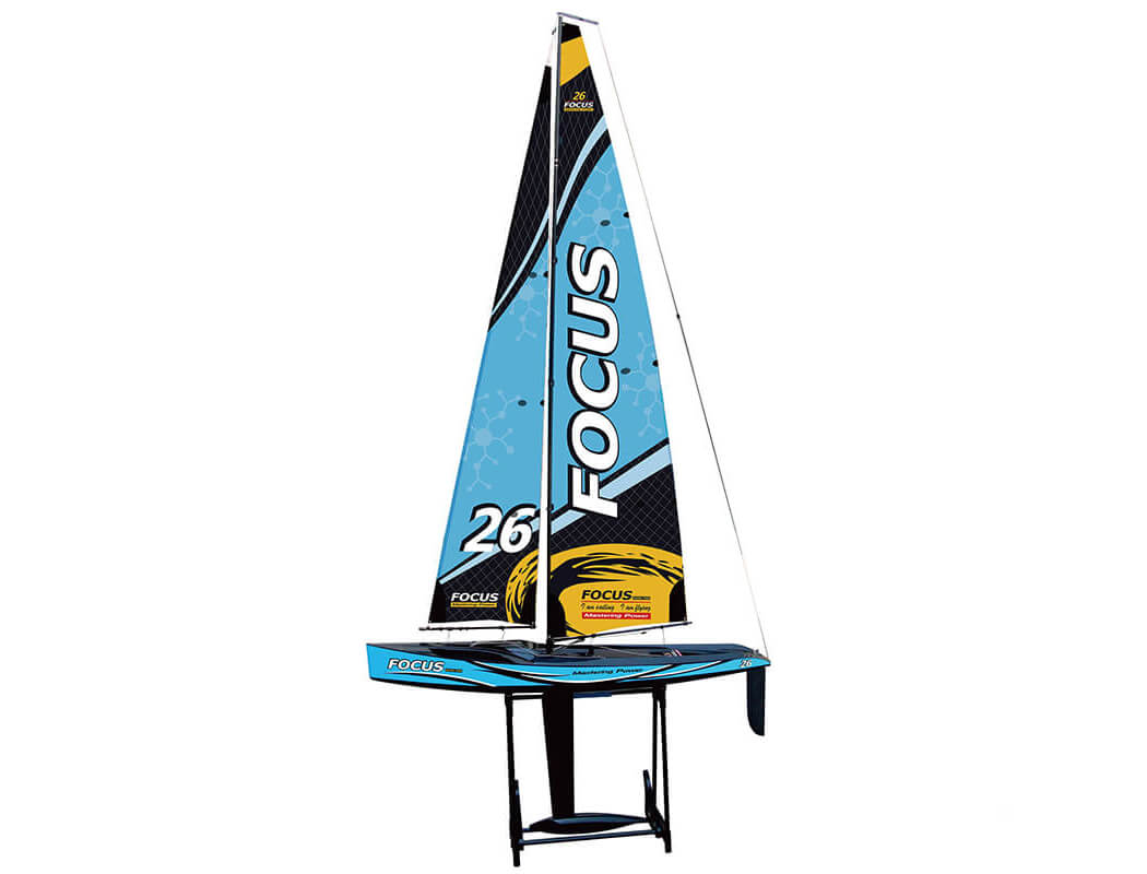 Joysway Focus V3 One Metre Sailboat Ready to Run Blue JY8812V3B