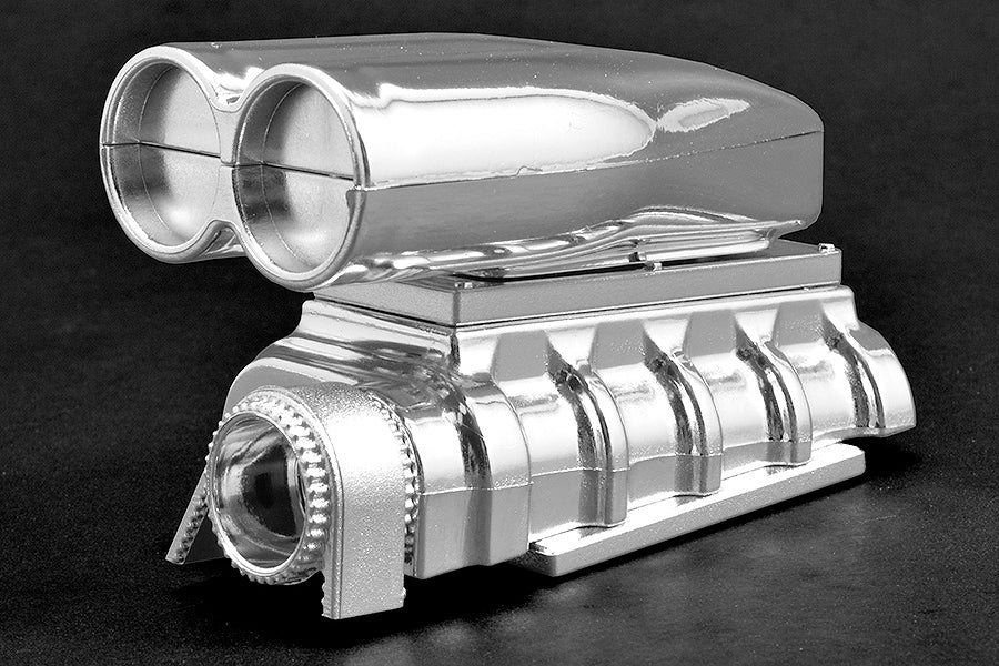 RPM CHROME SHOTGUN STYLE MOCK INTAKE & BLOWER