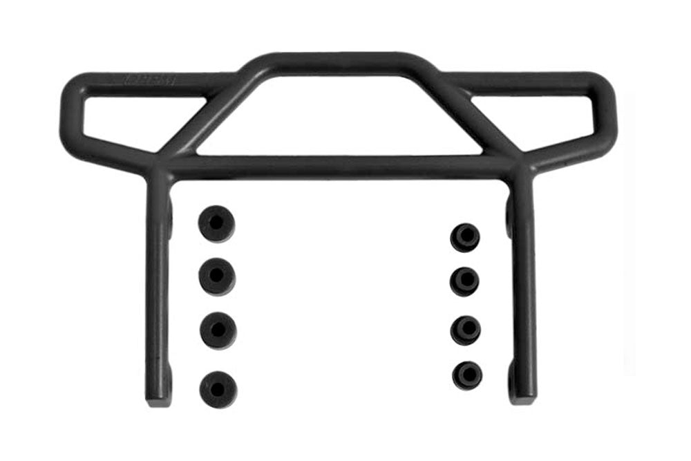 RPM BLACK REAR BUMPER for TRAXXAS ELEC RUSTLER 2WD