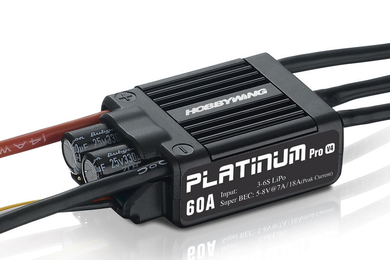 HOBBYWING PLATINUM PRO 60A LV V4 SPEED CONTROLLER