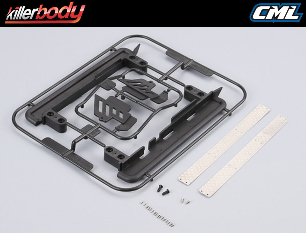 KILLERBODY R & L PEDAL W/ANTISKID PLATE STAINLESS STEEL & PLASTIC
