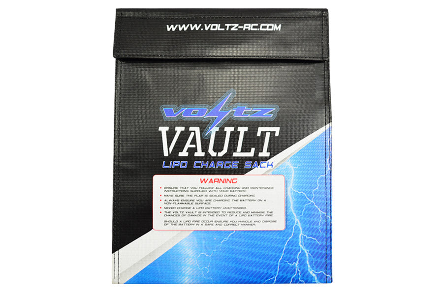 Voltz Charge Vault Lipo Sack/Bag Large 23Cm X 30Cm VZ1000