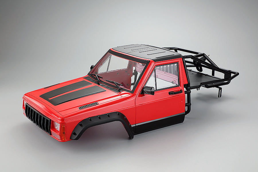 FASTRAX 1/10 ROCKEE PICK-UP & REAR CAGE HARDBODY 313-324mm - RED