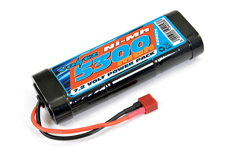 Voltz 5300Mah 7.2V Nimh Stick Pack W/Deans Connector VZ0025D