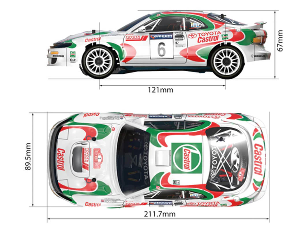 Carisma Gt24 Toyota Celica Gt-Four Wrc Clear Body Set