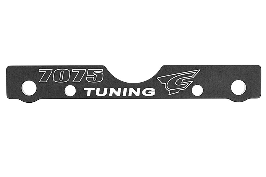 CORALLY SUSPENSION ARM MOUNT FR SWISS 7075 T6 3MM HARD BL.