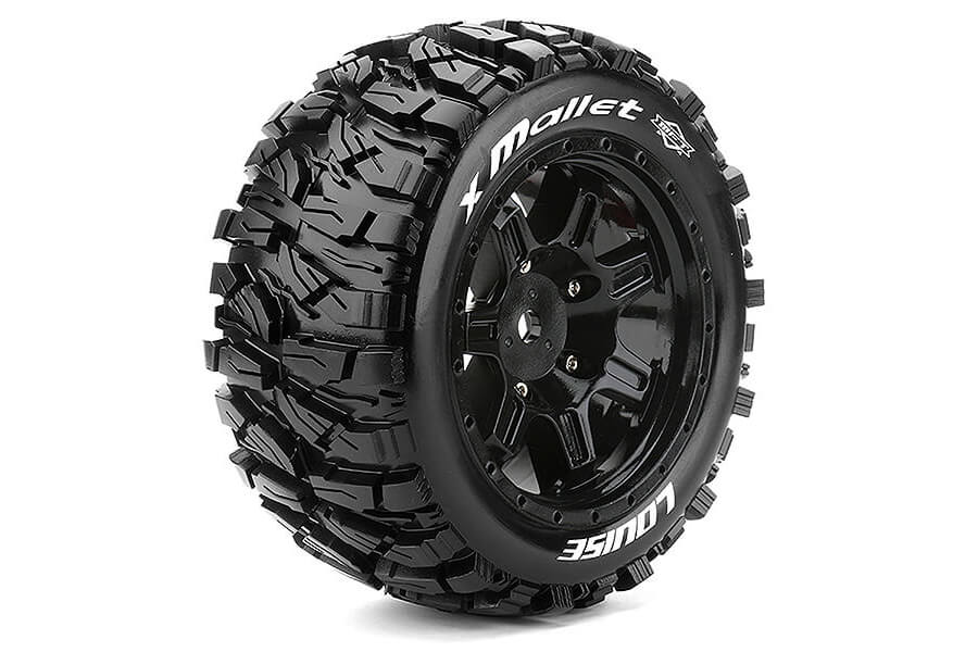 Louise RC X-Mallet Black Xmaxx Mounted 24Mm Hex L-T3350B