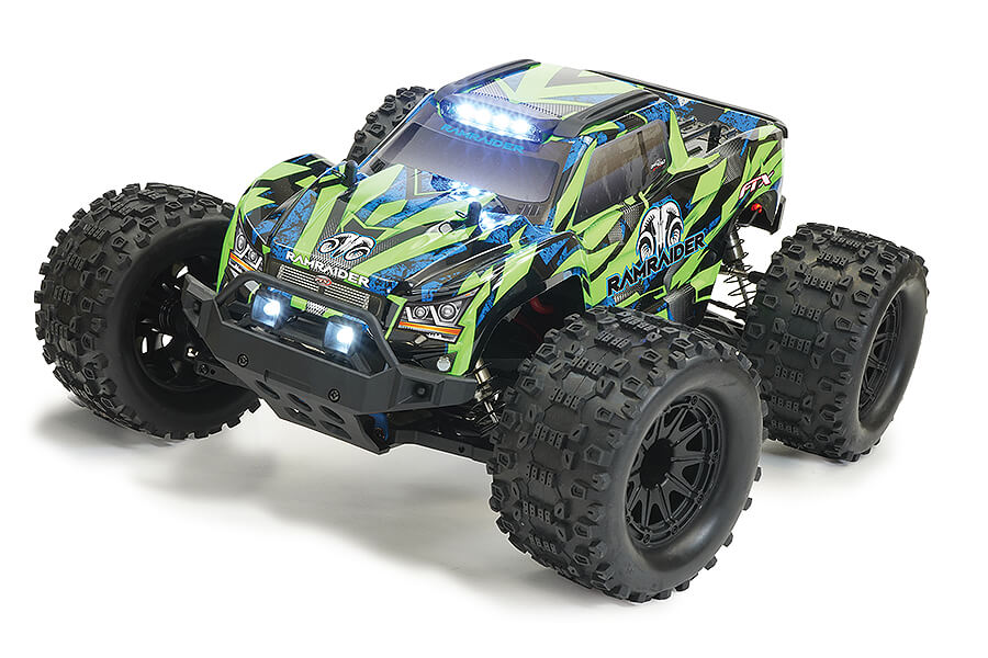 FTX Ramraider 1/10 Brushless Monster Truck RTR - Green/Blue FTX5497GB