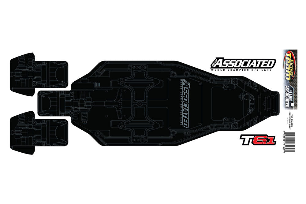 ASSOCIATED T6.1 FT CHASSIS PROTECTIVE SHEET PRINTED