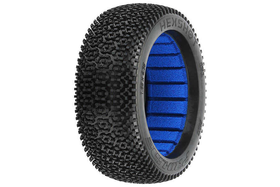 Pro-Line Proline 'Hex Shot' M3 Soft 1/8 Buggy Tyres W/Closed Cell PRO907302