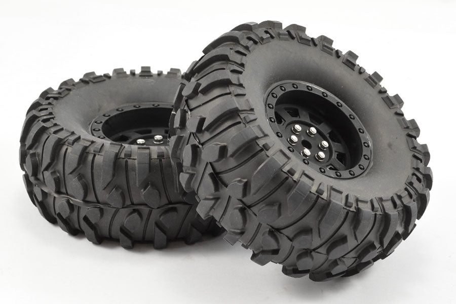 Fastrax 1:10 Crawler Boxer 1.9 Mounted Scale Wheel Black FAST1265B