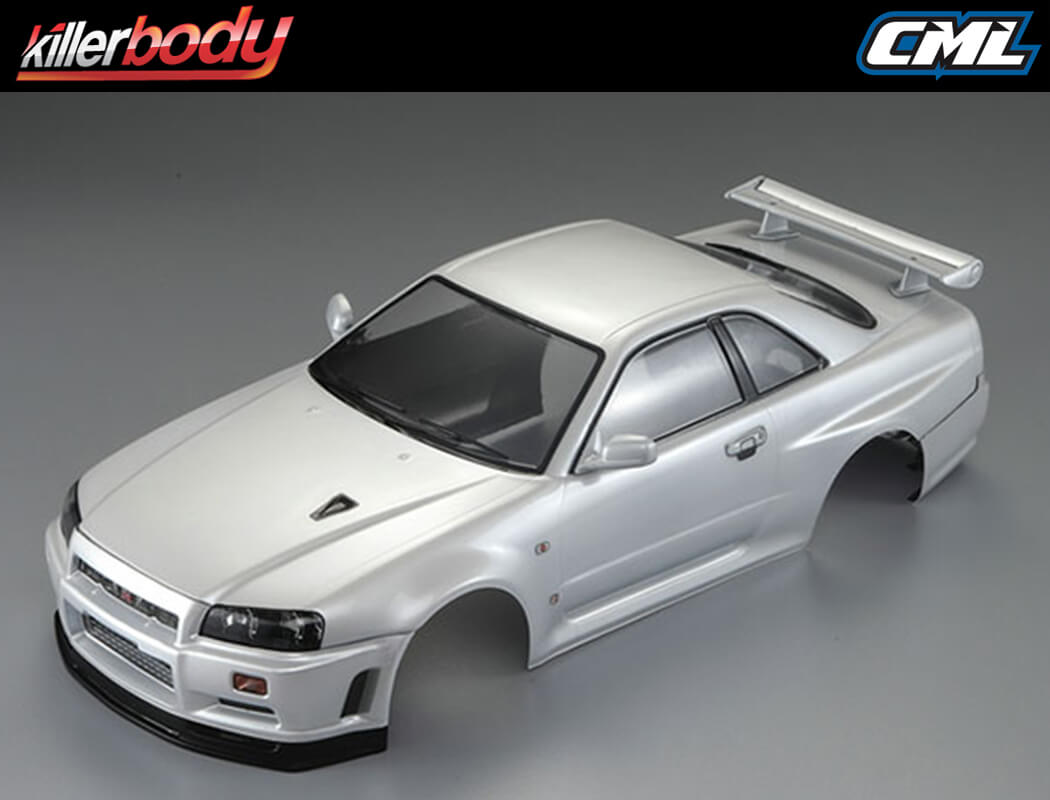 Killerbody Nissan Skyline R34 195Mm Finished Body-White KB48644